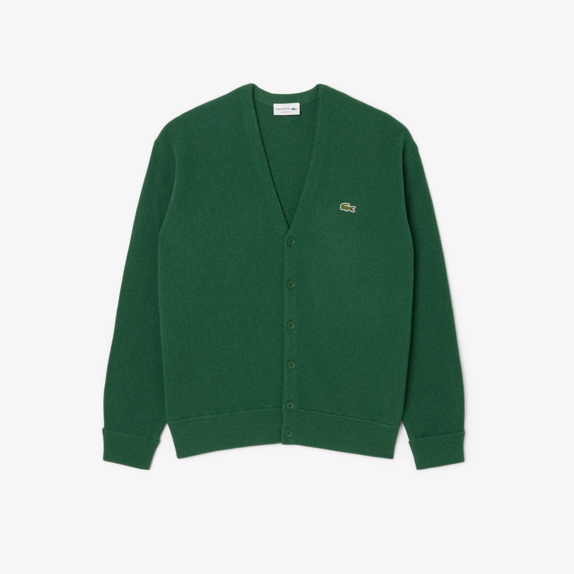 Men's Relaxed Fit Wool Cardigan - Sweaters & Sweatshirts
