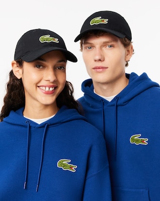 Unisex Crocodile Badge Cotton Twill Cap