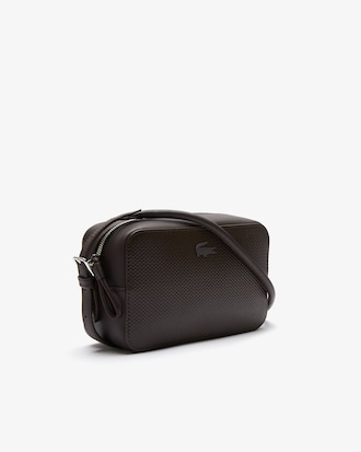 Chantaco Small Matte Piqu&eacute; Leather Shoulder Bag