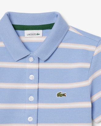 Girls' Striped Petit Piqué Polo
