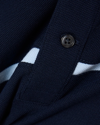 Color-Block Petit Piqu&eacute; Polo Shirt