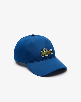 Unisex Crocodile Badge Cotton Twill Cap