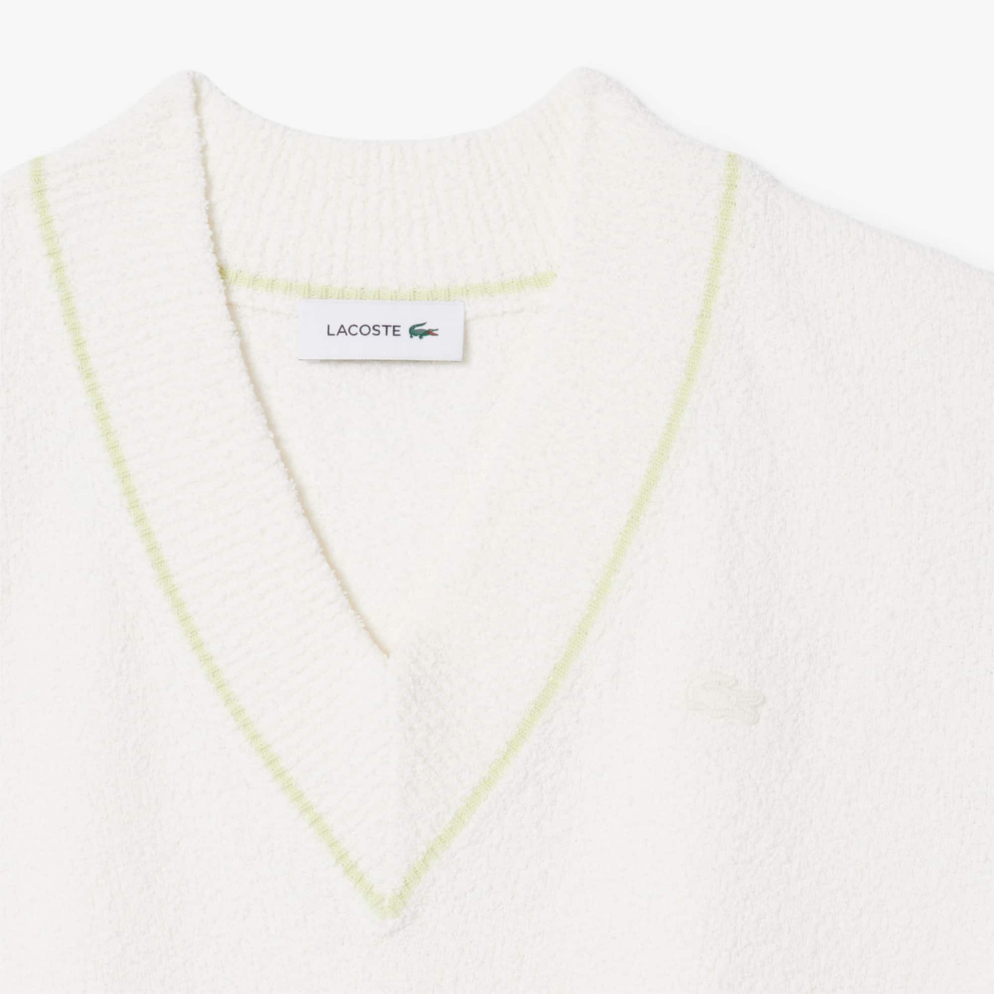 Cotton Blend V-neck Sleeveless Sweater Vest