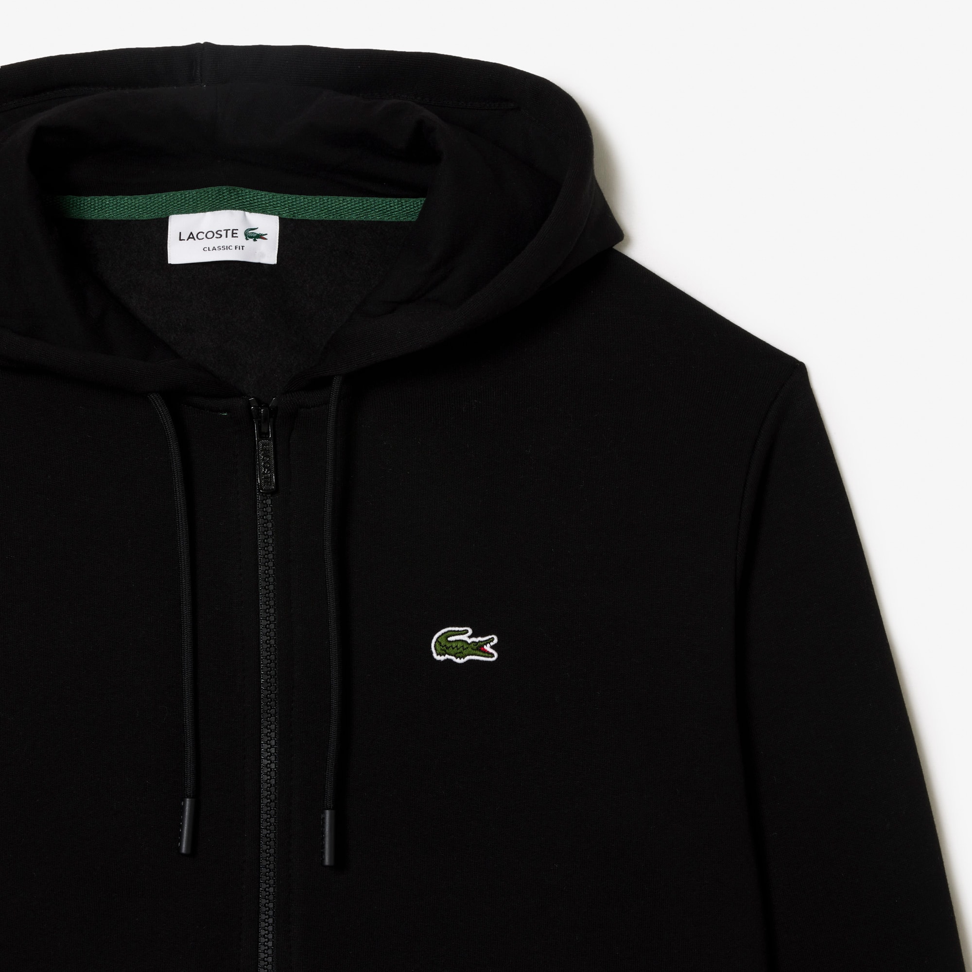 Lacoste 黒 ジップアップジャケット メンズ