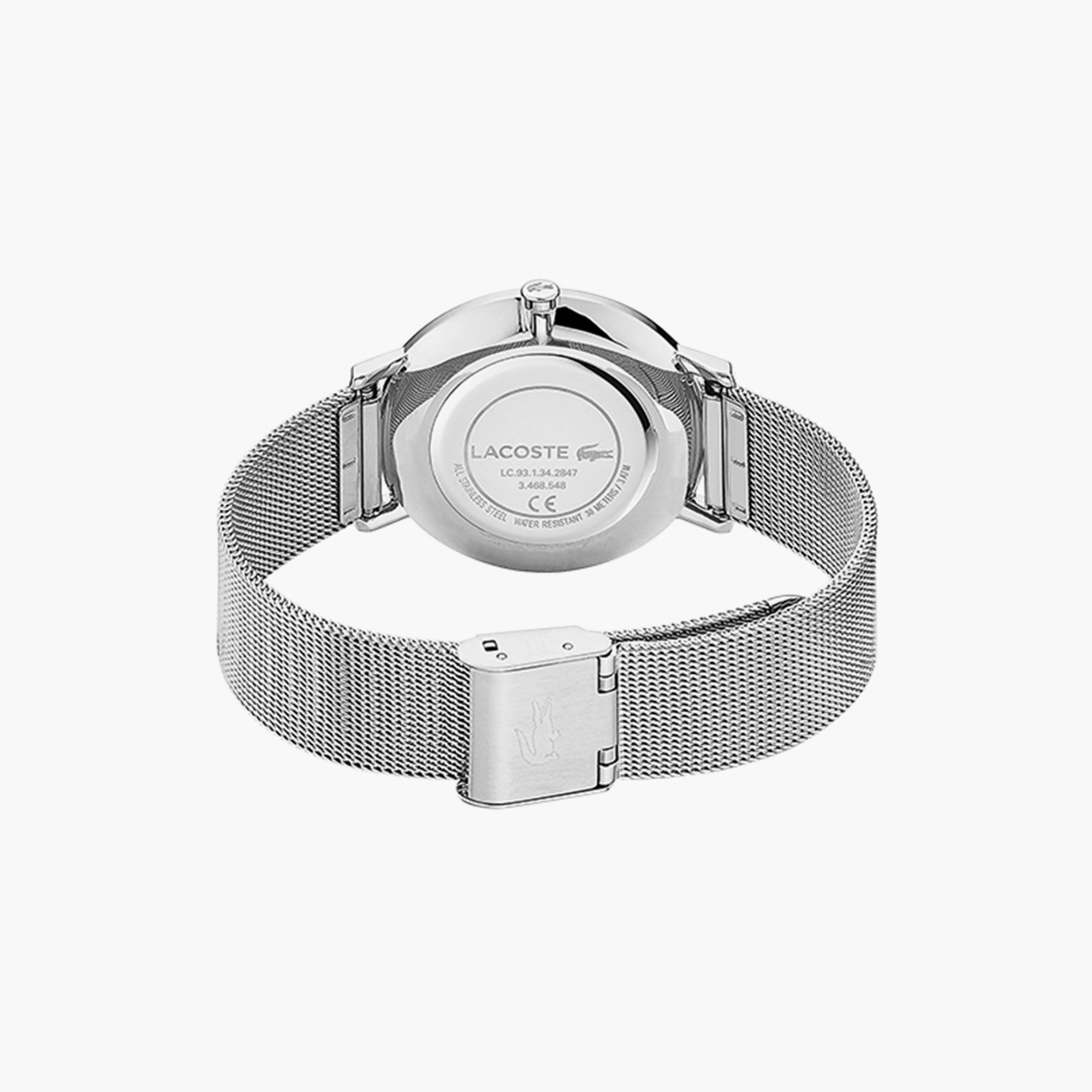 Lacoste Moon Mesh Watch LACOSTE 2001078 MOON SILVER DIAL SILVER MESH STAINLESS  main image 3