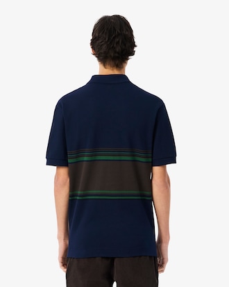 Men's Made In France Classic Fit Striped Polo