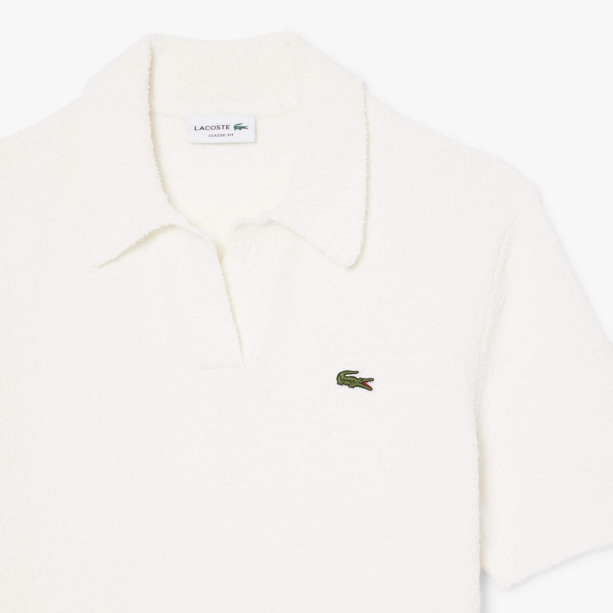 【これからの春の時期に】POLO　白セーター Classic Fit Bouclé Knit Polo - Sweaters & Sweatshirts - New In