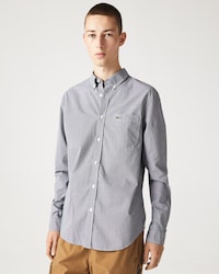 Camisa para hombre regular fit en popelín de algodón