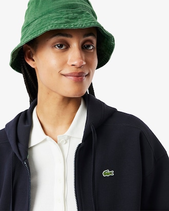 Women's Zip-Up Piqué Hoodie