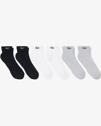 6-Pack Striped Cotton Ankle Socks