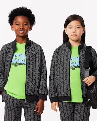 Sudadera con monograma Paris de cuello alto y Cierre para niño