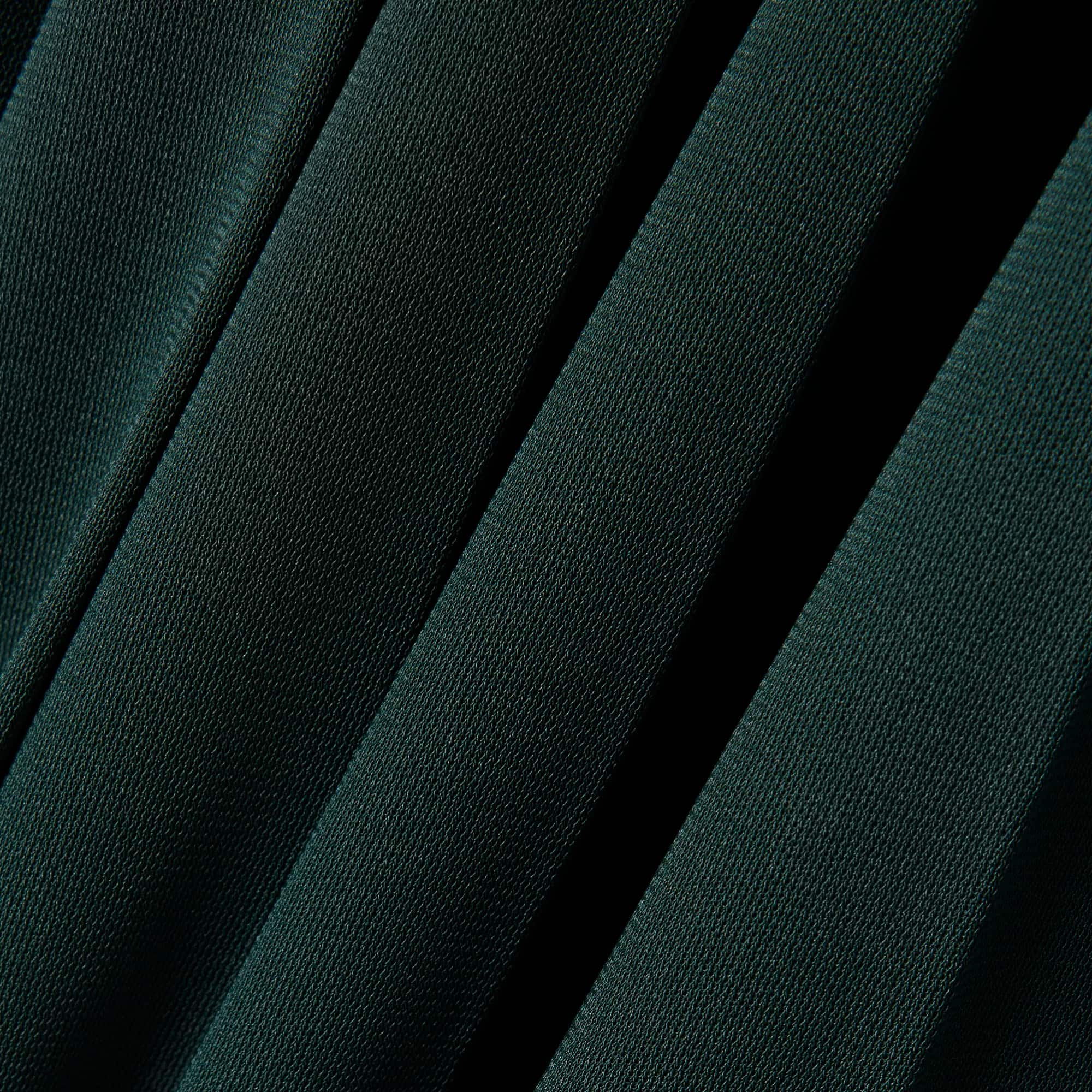 Pleated Fluid Jersey Polo Collar Dress