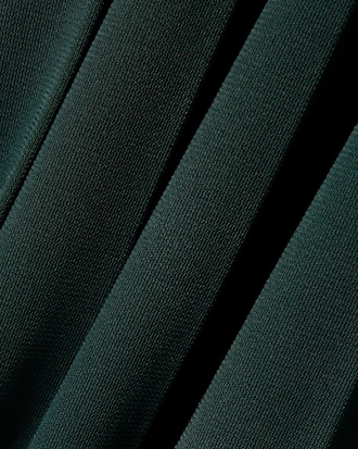 Pleated Fluid Jersey Polo Collar Dress