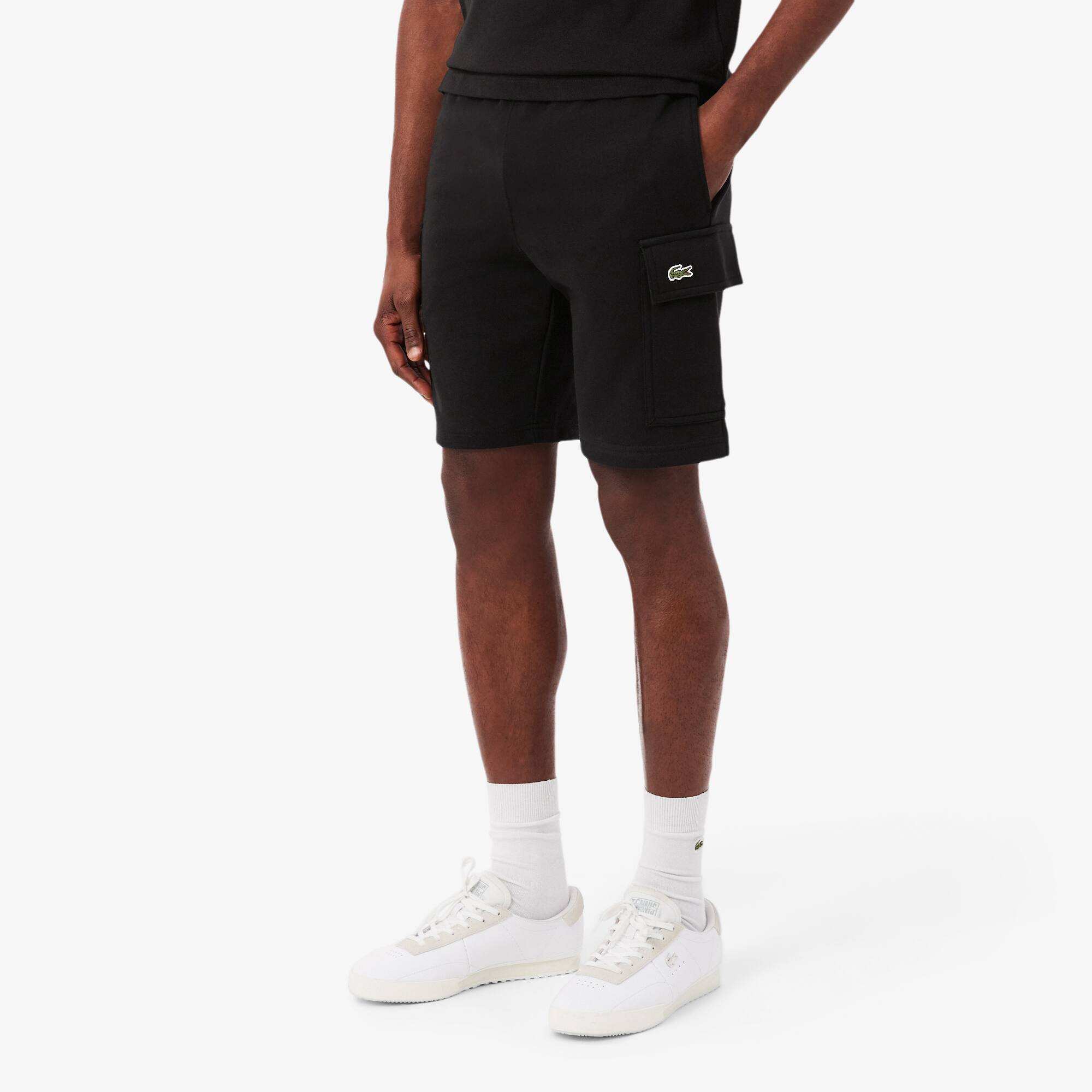 Men's Cotton Fleece Cargo Shorts