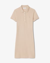 Vestido Polo Slim Fit de Minipiqu&eacute; El&aacute;stico para Mujer