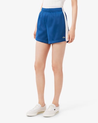 Women's Satin Jersey Pointelle Stripe Shorts