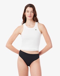 Logo Waist Microfiber String Briefs