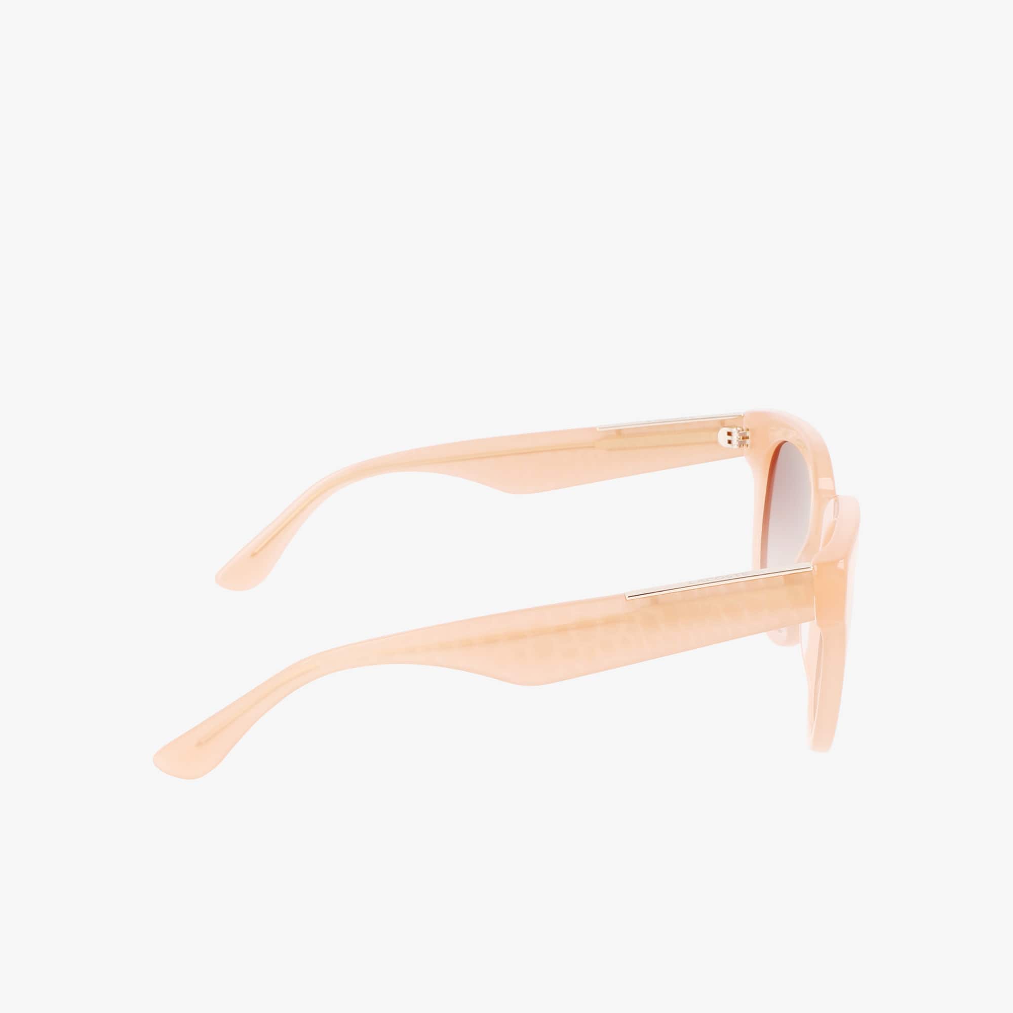 Croco Skin Oval Acetate Glasses