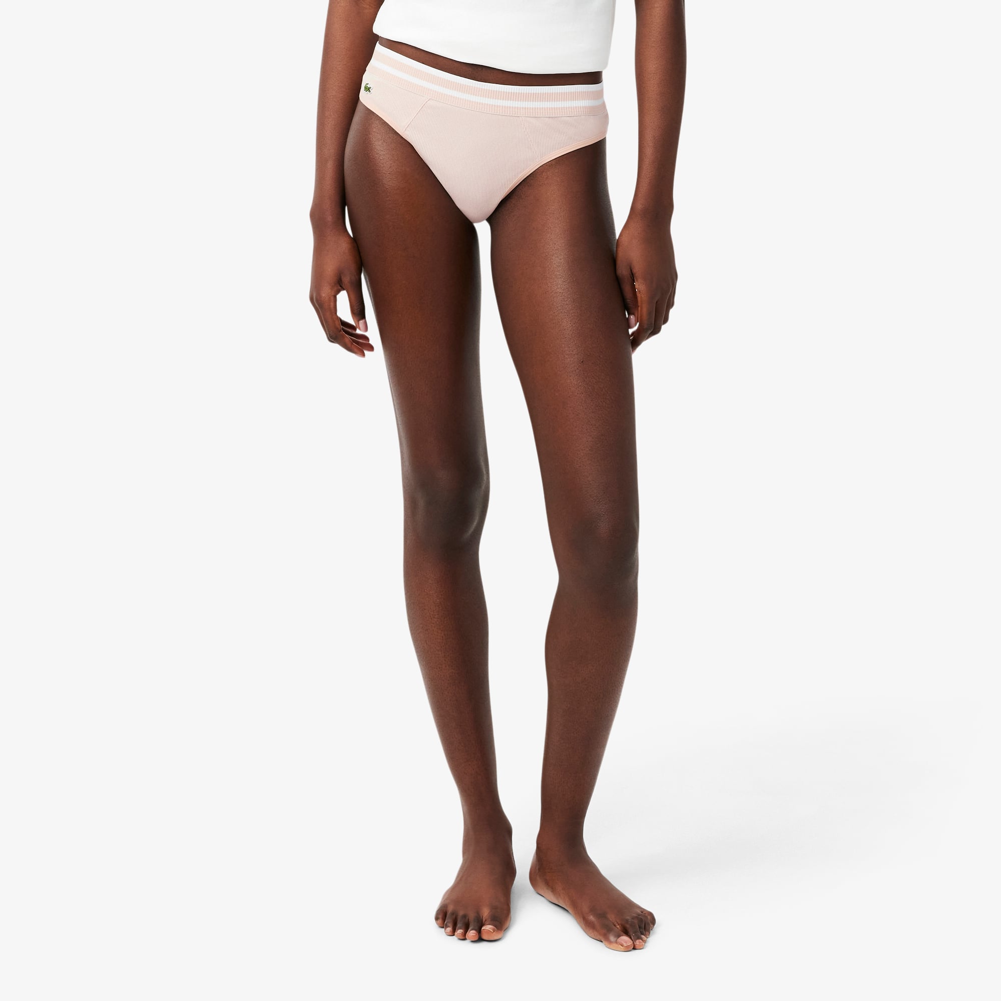 Cotton Stripe Waist String Briefs
