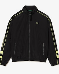 Men's Contrast Details Water-Resistant Zip-Up Jacket