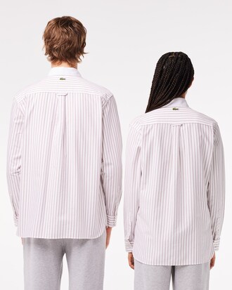 Camisa Oxford de corte relajado a rayas