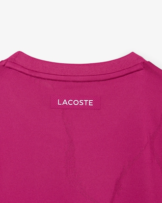 Playera de Tenis con Cocodrilo de Jacquard Ultra Dry
