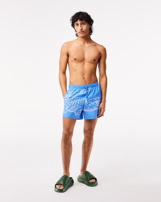 Men’s Crocodile Print Swim Trunks