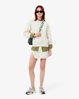 Women's Oversized Reversible Embroidered Sweatshirt