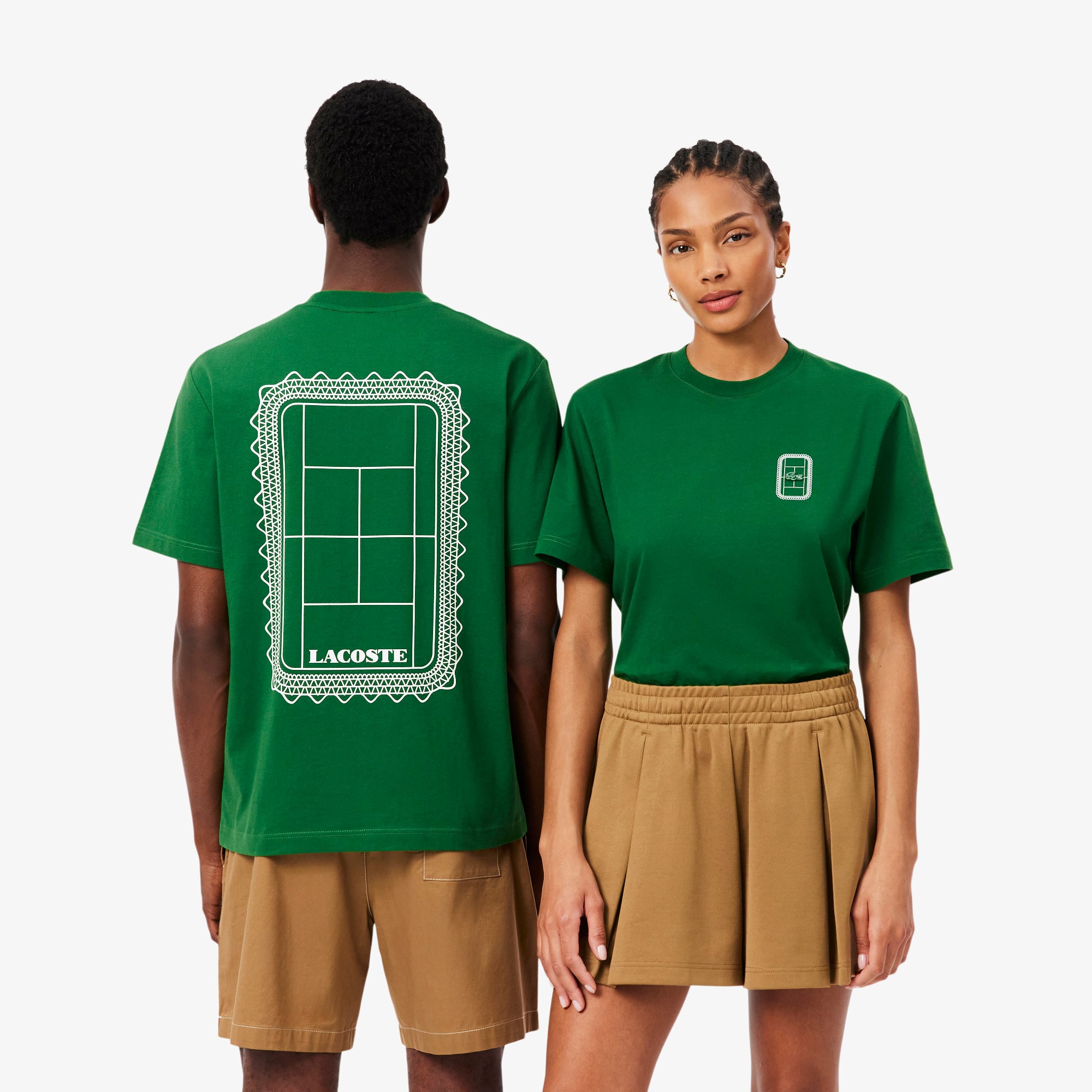 Tennis Print Cotton Jersey T-shirt - T-shirts - New In 2026 | Lacoste