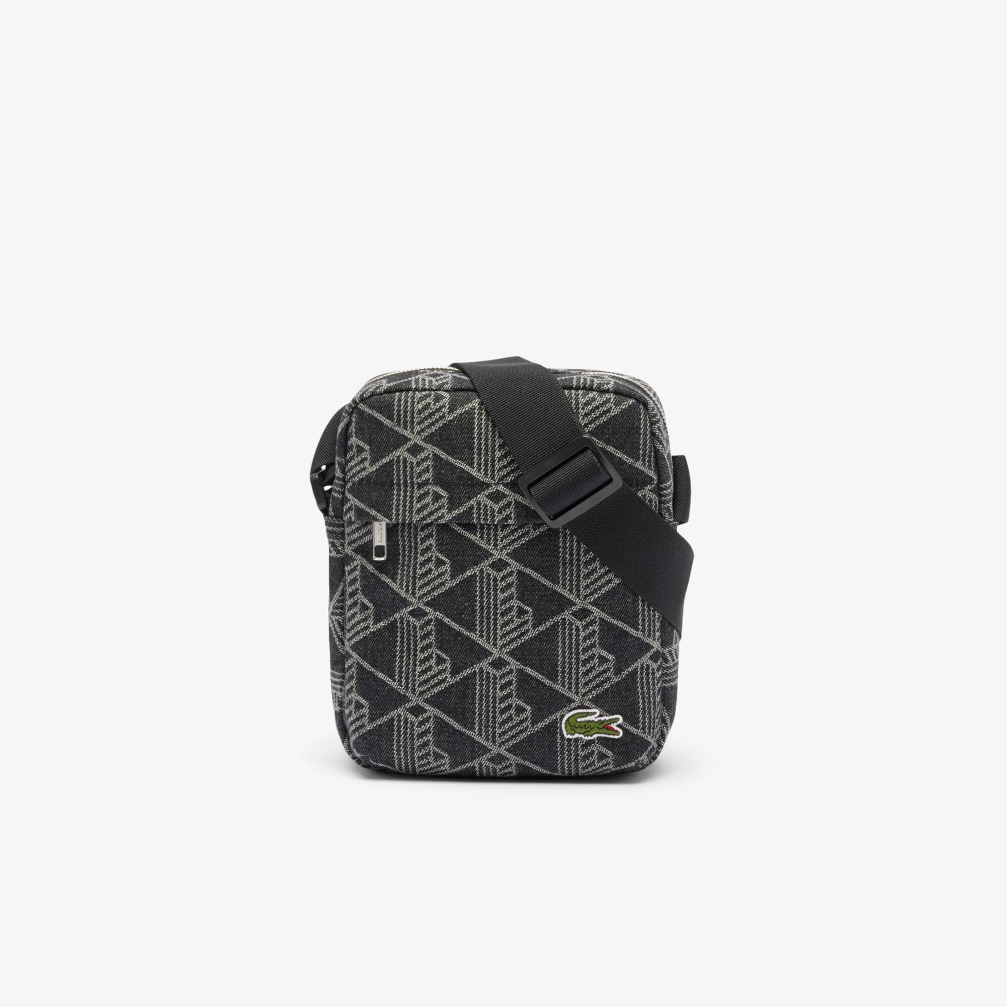 Lacoste Neocroc Motif Vertical Satchel - One Size In Gray