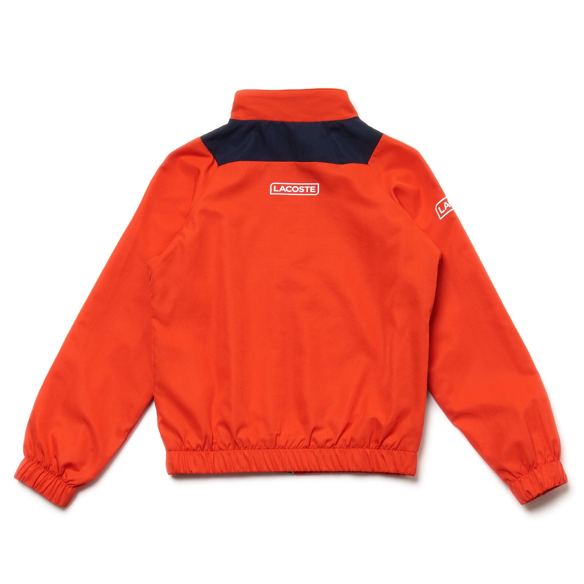 lacoste tracksuit orange