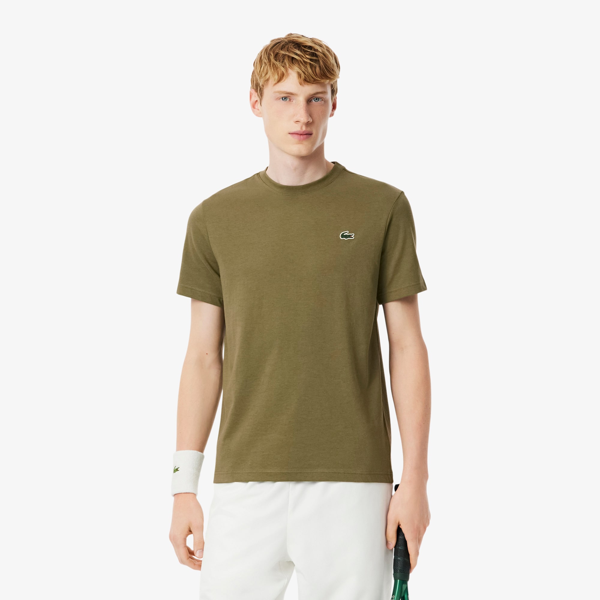 Lacoste Men's Sport Printed Ultra Dry T-shirt - 4xl - 9 In Green