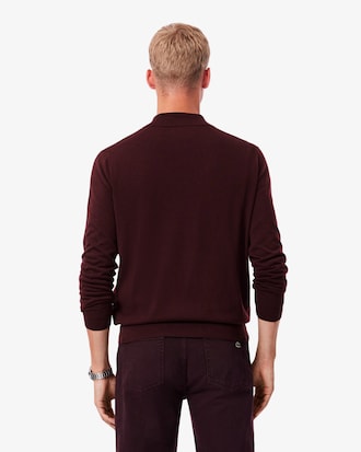 Cashmere Blend Polo Collar Sweater