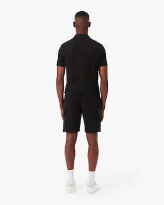 Men's Cotton Fleece Cargo Shorts