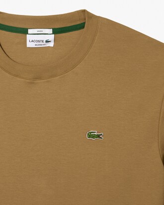 T-shirt à col rond unisexe en coton biologique uni