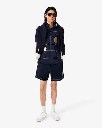 Classic Fit Graphic Petit Piqu&eacute; Polo Shirt