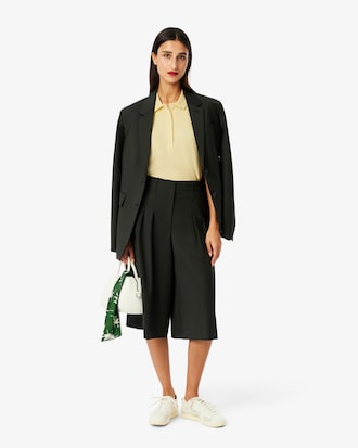 Polo femme L.12.D slim fit en piqu&eacute; de coton stretch