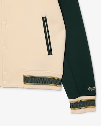 Chamarra con Insignia de Estilo Universitario Fabricada en Francia