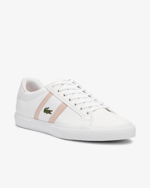 lacoste rose gold sneakers