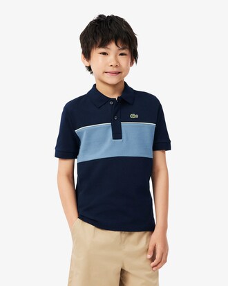 Contrast Band Petit Piqu&eacute; Polo Shirt
