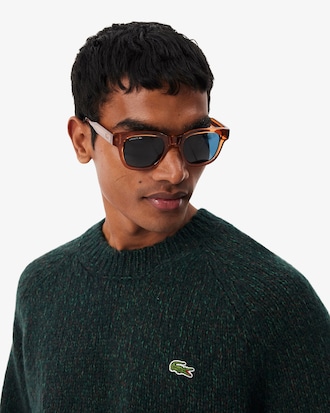 Mercerized Knit Wool Cardigan