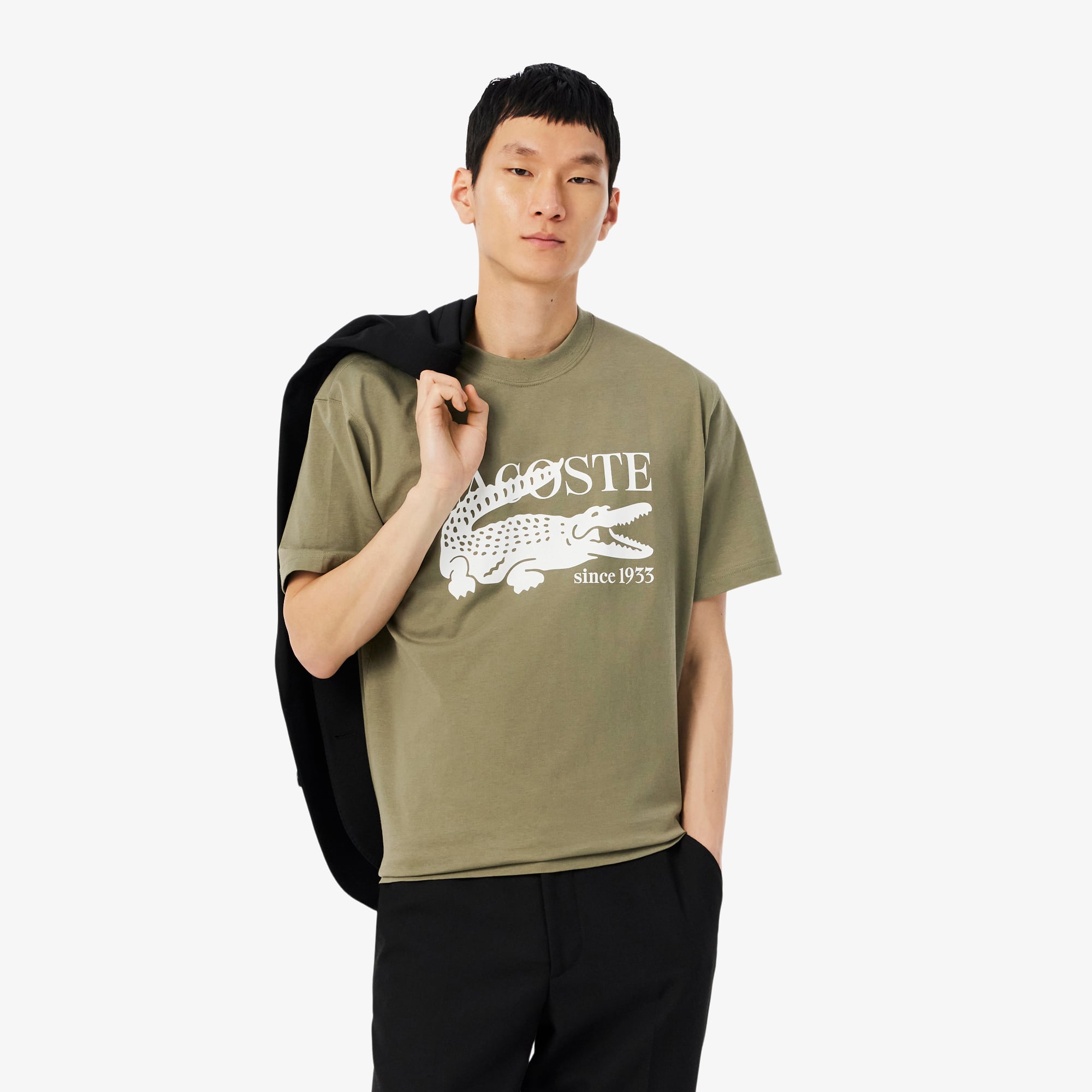 Lacoste Men's Classic Fit Cotton Print T-Shirt