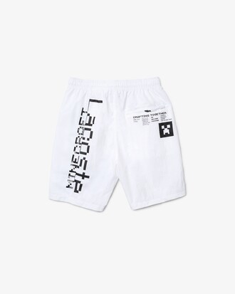 Bermudas unisex Lacoste L!VE x Minecraft de nailon