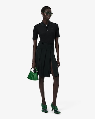 Runway Slim Fit Silk Mini-Piqu&eacute; Polo Shirt