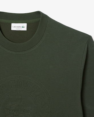 Men's Embossed Logo Piqué Sweatshirt