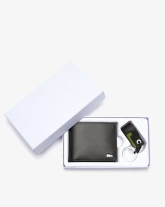 Fitzgerald Smooth Leather Wallet & Key Chain Gift Box