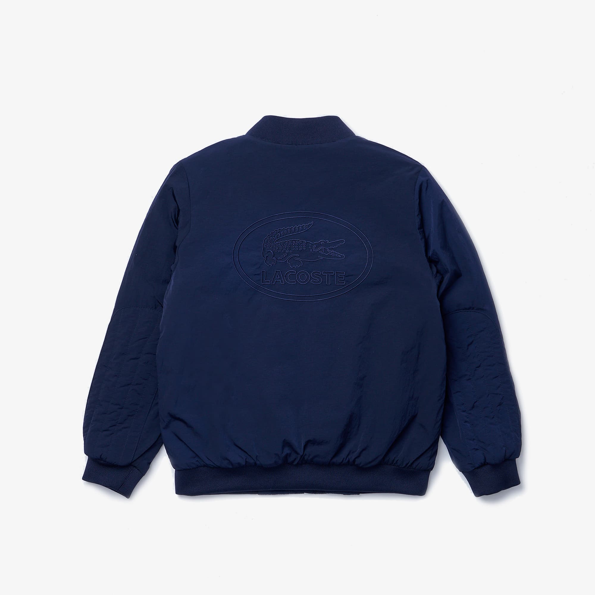 美品！Lacoste ネイビー リバーシブルボンバージャケットMA-1 セール】 リバーシブルボンバージャケット （ブルゾン）｜LACOSTE