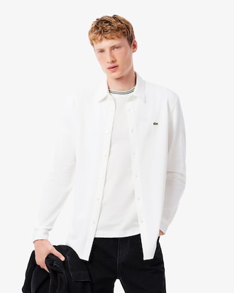 Men's Slim Fit Cotton Piqué Shirt