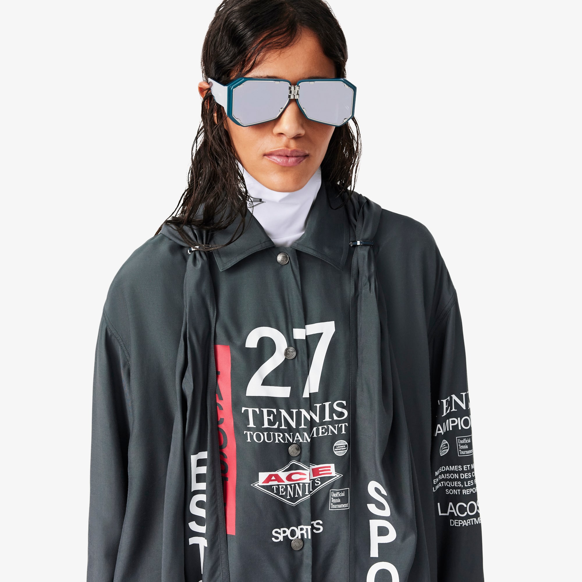 Runway Oversized Hooded Print Shirt - T-Shirts & Tops - New In