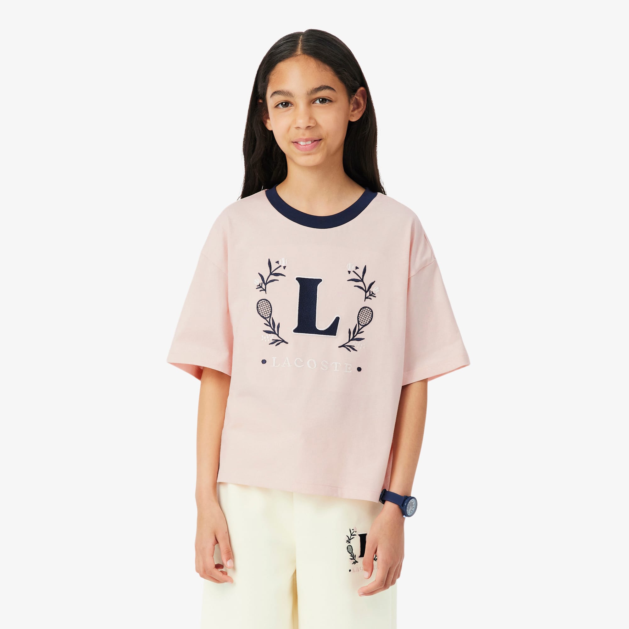 Lacoste Contrast Badge Cotton T-shirt